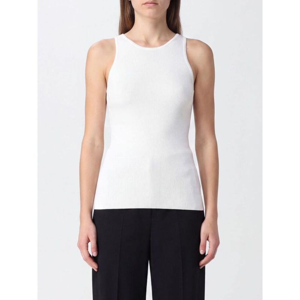 Toteme Women Toteme Slim Fit Ribbed Off-The-Shoulder Top In Recycled Jersey